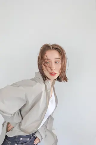 ミディアム wixy    mimi所属・栄/レイヤー/ 韓国ヘア/SHOYAのヘアスタイル