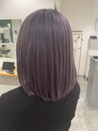 ミディアム 京都美容師 塩のヘアスタイル