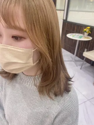 ミディアム 宮澤 美幸のヘアスタイル