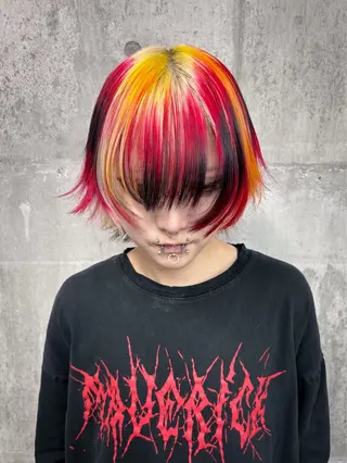 ショート ハイトーン/ブリーチ /ウルフ⛓️MAKIのヘアスタイル