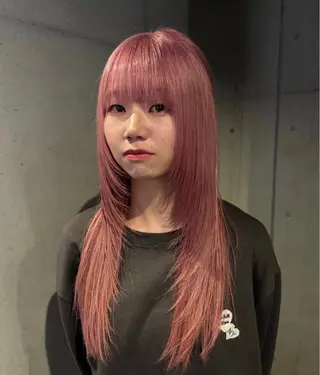 ロング カラー だいち/ハイトーン/ デザインカラーのヘアスタイル