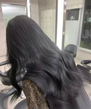 ロング 🫧バレイヤージュ/ ハイトーン/ミズキのヘアスタイル