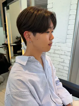 パーマ メンズ 縮毛矯正/カット/ 韓国ヘア/蛯原🍤のヘアスタイル