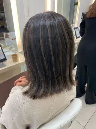ミディアム カラー ✨️ツヤ髪✨️ 💫髪質改善💫間宮のヘアスタイル