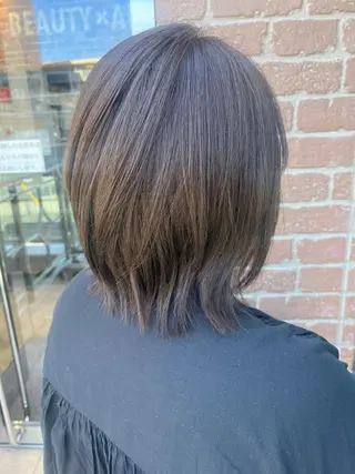 ミディアム カラー パーマ ヘアアレンジ メンズ キッズ ネイル マツエク・マツパ アイブロウ times salon名駅所属・久木原 ゆりのヘアスタイル