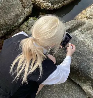 カラー ブリーチなし/透明感 /ショート/大世のヘアスタイル