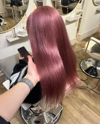 ロング カラー Risa🐈‍⬛/ グレージュ/透明感のヘアスタイル