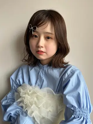 ミディアム パーマ/オリーブ/ 酸性ストレート/ゆなのヘアスタイル