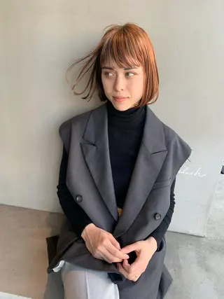 ミディアム カラー ブリーチ/アレンジ 天満/chihiroのヘアスタイル