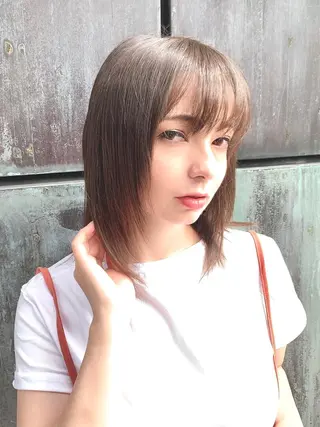 ミディアム 名古屋栄の髪質改善 トリートメント/清田のヘアスタイル