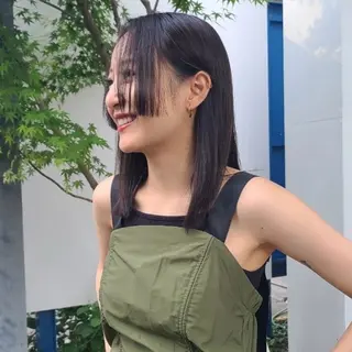 ミディアム カラー 艶カラー×似合わせ カットshihomiのヘアスタイル