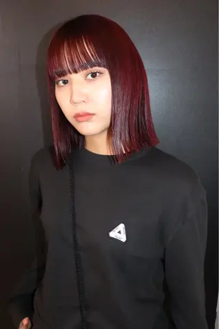 セミロング カラー ヘアアレンジ @kyoniyy KYONIのヘアスタイル