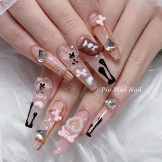 ネイル HANA 長さだしのネイルデザイン