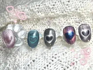 ネイル Shis_🦄shi 韓国風キラキラネイルのネイルデザイン