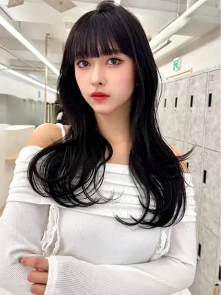 ロング 🎀暖色カラー/ ピンク🎀mikuのヘアスタイル