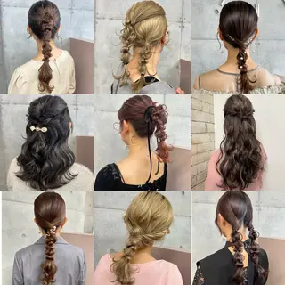 ヘアアレンジ カコ/レイヤーカット ヘアアレンジのヘアスタイル