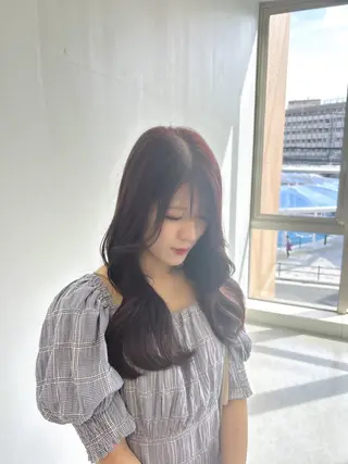 ロング 透明感カラー☁️岩永 侑奈のヘアスタイル