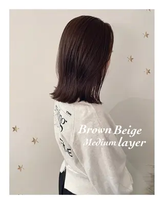 ミディアム カラー salon AKIRA所属・市川 千夏のヘアスタイル