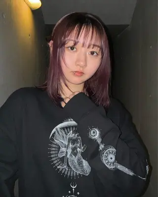 ミディアム カラー 似合わせhair /モガミユナ🎀のヘアスタイル