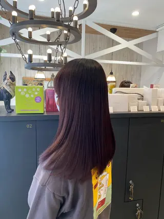 ロング カラー 柴田 枝利子のヘアスタイル