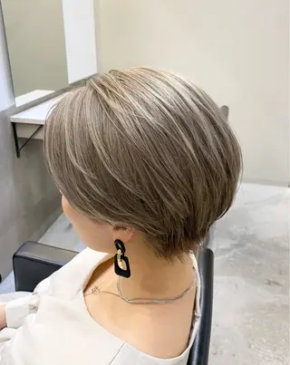 ショート カラー 【博多ハイライトカラ ー】中島啓太のヘアスタイル