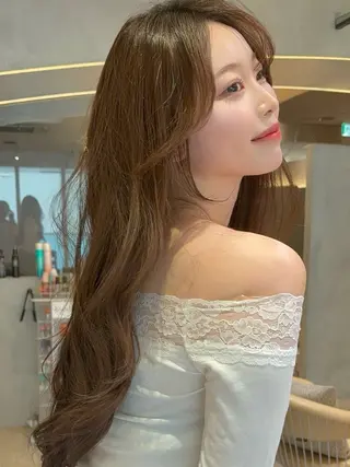 ロング カラー 仙台Ｉ韓国レイヤー Ｉ髪質改善Ｉ伊藤拓海のヘアスタイル