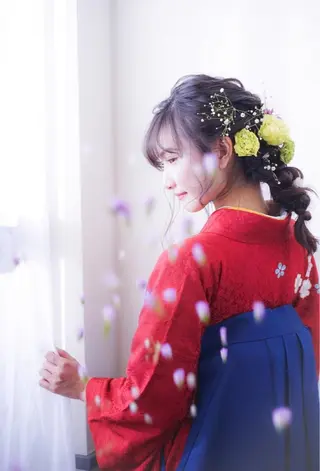 ヘアアレンジ 透明感カラー・ 髪質改善🩵イケダのヘアスタイル