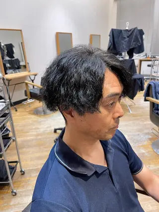 ショート パーマ メンズ Rolen.所属・佐藤 海璃のヘアスタイル