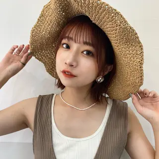 ミディアム カラー 🪭risa 暖色/レイヤー🪭のヘアスタイル