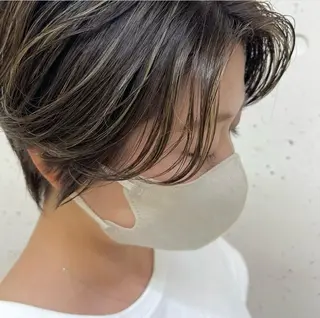 カラー 高難易度縮毛矯正　春日井　Soea(ソイア)所属・多久間 喬介のヘアスタイル