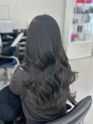 ロング カラー 心斎橋/ブリーチなし 髪質改善/レイヤーのヘアスタイル