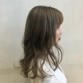 セミロング 近藤 千裕のヘアスタイル