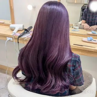 ロング カラー 彩桜/艶カラー/小顔 に見せるカット✂のヘアスタイル