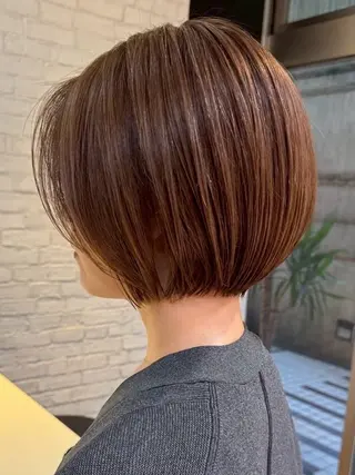 ショート カラー soigné所属・髪質改善カラー ショートボブ専門のヘアスタイル