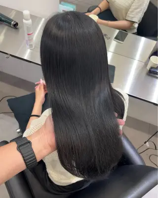 セミロング 髪質改善/縮毛矯正 梅田茶屋町/西尾祐作のヘアスタイル