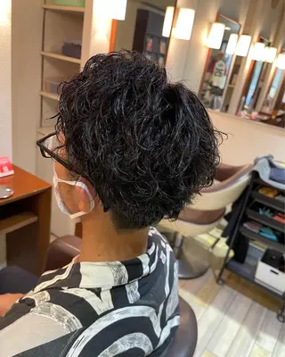 ショート パーマ メンズ Olive駒川店所属・谷山 政吾のヘアスタイル