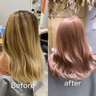 ミディアム カラー salowin梅田茶屋町suite所属・ハイトーンヘア/ 島崎　タクミのヘアスタイル