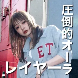 ミディアム カラー 山崎/ボブ縮毛矯正 レイヤー髪質改善のヘアスタイル