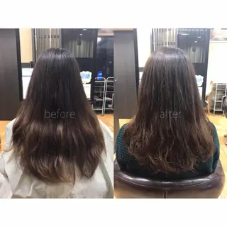ロング パーマ 🫧透け感⋆艶髪💎 山口アヤカのヘアスタイル