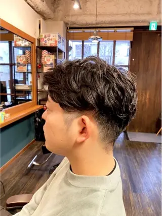 ショート メンズ 早稲田/メンズ専門 /フェード/葛西裕季のヘアスタイル