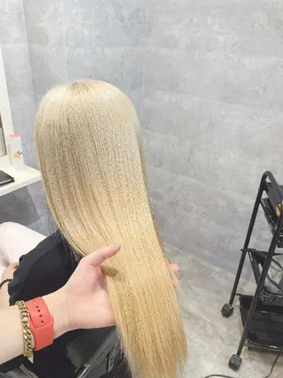 ロング カラー ノミネーション大宮所属・TOSHIKI/ ハイトーン/髪質改善のヘアスタイル