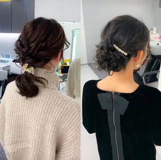 ヘアアレンジ 卒業式ヘアセット🎀 ヘアアレンジのヘアスタイル