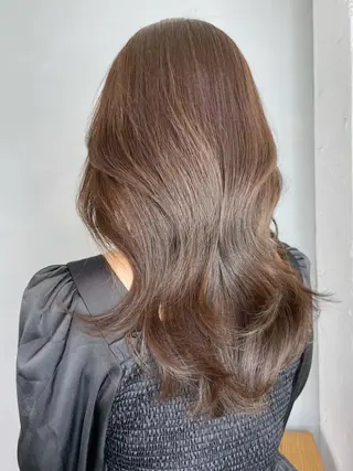 セミロング ヘアアレンジ パーマ カラー ITbyALBUM 下北沢店のヘアスタイル