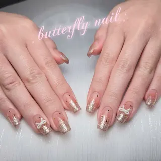 ネイル 蝶々ネイル サロンのネイルデザイン