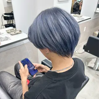 カラー メンズ ハイトーン ayane💖のヘアスタイル