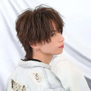 ミディアム パーマ ヘアアレンジ メンズ AI TOKYO Ciel所属・横浜/メンズ特化/ ⚡️aito⚡️のヘアスタイル