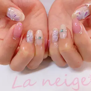 ネイル La neige* yuki 🥯🍑のネイルデザイン