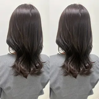 ロング 韓国風骨格カット 艶カラー🩶髙林夏美のヘアスタイル