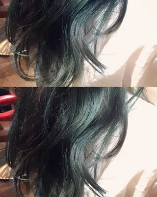 セミロング カラー 原宿サロン代表 デザインカラー伊藤卓のヘアスタイル