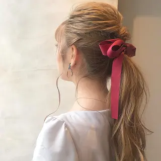 ヘアアレンジ 圧倒的透明感カラー nana🦕のヘアスタイル